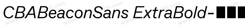 CBABeaconSans ExtraBold字体转换
